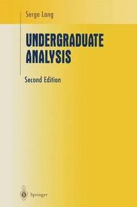 bokomslag Undergraduate Analysis