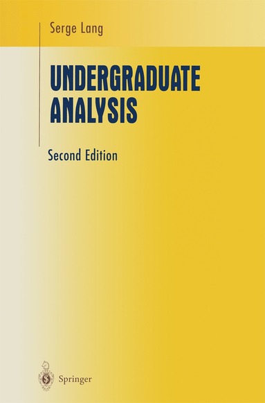 bokomslag Undergraduate Analysis