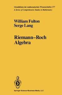 bokomslag Riemann-Roch Algebra