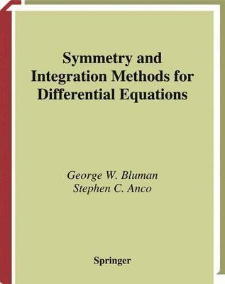 Symmetry and Integration Methods for Differential Equations 1