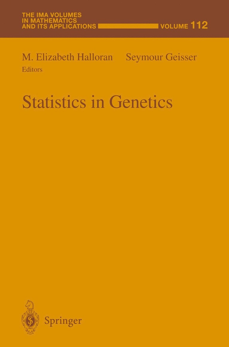 M.Elizabeth Halloran, Seymour Geisser, M. Elizabeth Halloran - Statistics in Genetics, Häftad