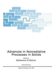 bokomslag Advances in Nonradiative Processes in Solids