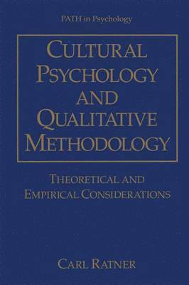 bokomslag Cultural Psychology and Qualitative Methodology