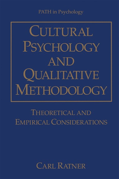 bokomslag Cultural Psychology and Qualitative Methodology