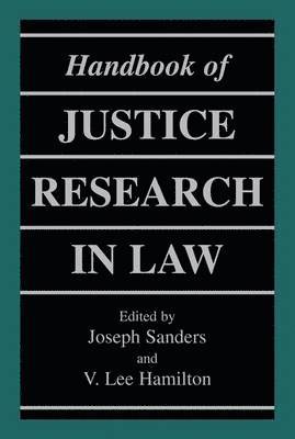 Handbook of Justice Research in Law 1