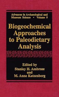 bokomslag Biogeochemical Approaches to Paleodietary Analysis