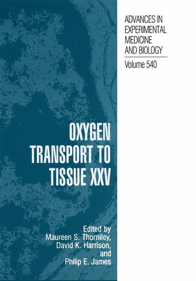 bokomslag Oxygen Transport to Tissue XXV