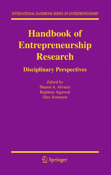 Sharon A. Alvarez, Rajshree R. Agarwal, Olav Sorenson - Handbook of Entrepreneurship Research, Häftad