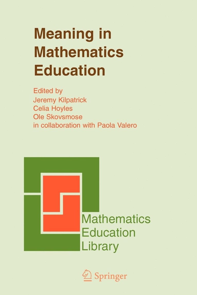 Meaning in Mathematics Education 1