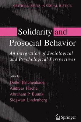 Solidarity and Prosocial Behavior 1