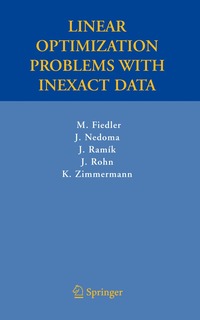 bokomslag Linear Optimization Problems with Inexact Data