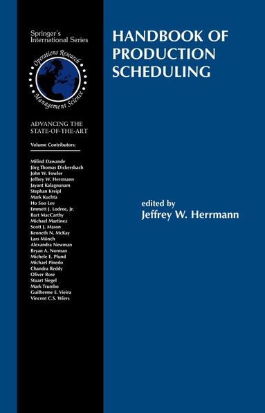 Jeffrey W. Herrmann - Handbook of Production Scheduling, Häftad