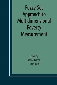 bokomslag Fuzzy Set Approach to Multidimensional Poverty Measurement