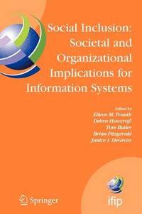 bokomslag Social Inclusion: Societal and Organizational Implications for Information Systems
