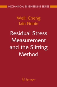 bokomslag Residual Stress Measurement and the Slitting Method