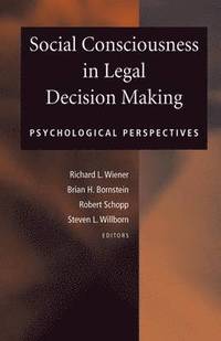 bokomslag Social Consciousness in Legal Decision Making