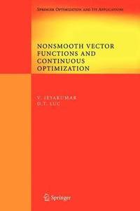 bokomslag Nonsmooth Vector Functions and Continuous Optimization