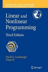 bokomslag Linear and Nonlinear Programming