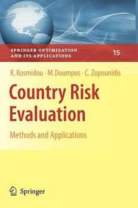 bokomslag Country Risk Evaluation