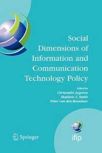 bokomslag Social Dimensions of Information and Communication Technology Policy