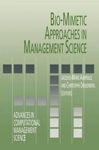 bokomslag Bio-Mimetic Approaches in Management Science