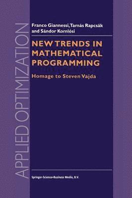 bokomslag New Trends in Mathematical Programming