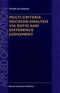 bokomslag Multi-Criteria Decision Analysis via Ratio and Difference Judgement