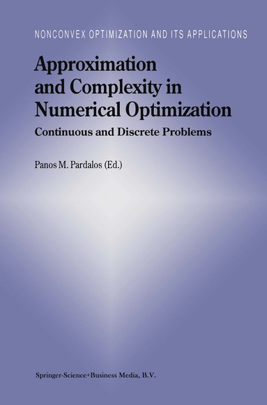 bokomslag Approximation and Complexity in Numerical Optimization