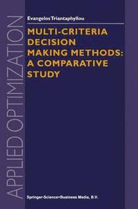 bokomslag Multi-criteria Decision Making Methods