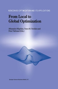 bokomslag From Local to Global Optimization