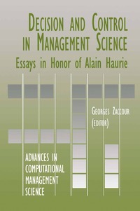 bokomslag Decision & Control in Management Science