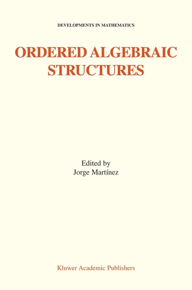 bokomslag Ordered Algebraic Structures