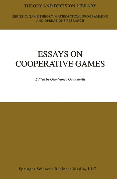 bokomslag Essay in Cooperative Games