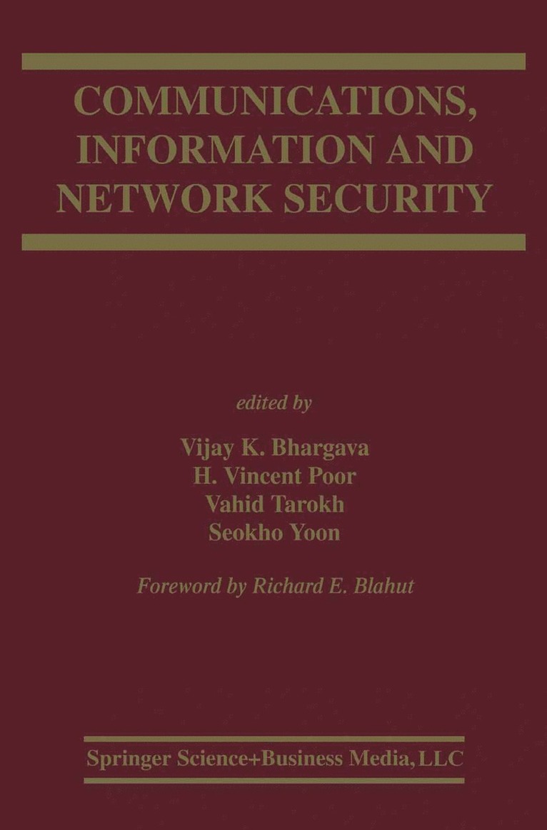 Communications, Information and Network Security 1