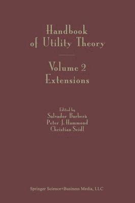 Salvador Barbera, Peter Hammond, Christian Seidl - Handbook of Utility Theory, Häftad