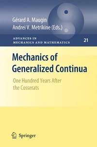 bokomslag Mechanics of Generalized Continua