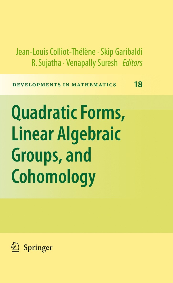 Quadratic Forms, Linear Algebraic Groups, and Cohomology 1