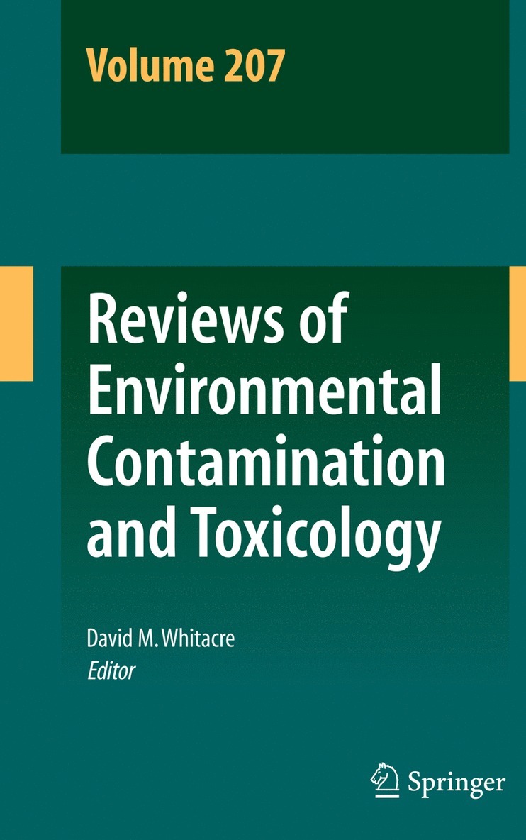 David M. Whitacre, David M Whitacre - Reviews of Environmental Contamination and Toxicology Volume 207, Inbunden