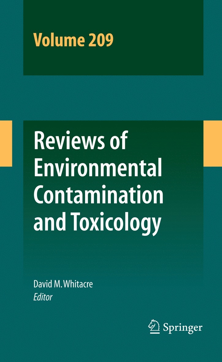 David M. Whitacre, David M Whitacre - Reviews of Environmental Contamination and Toxicology Volume 209, Inbunden
