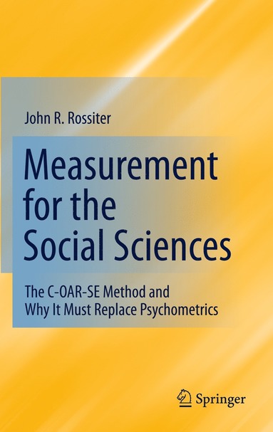 bokomslag Measurement for the Social Sciences