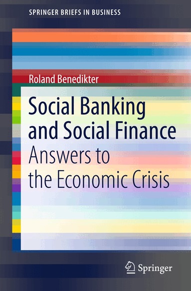 Roland Benedikter - Social Banking and Social Finance, Häftad