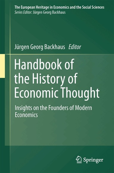 Jürgen Backhaus - Handbook of the History of Economic Thought, Inbunden