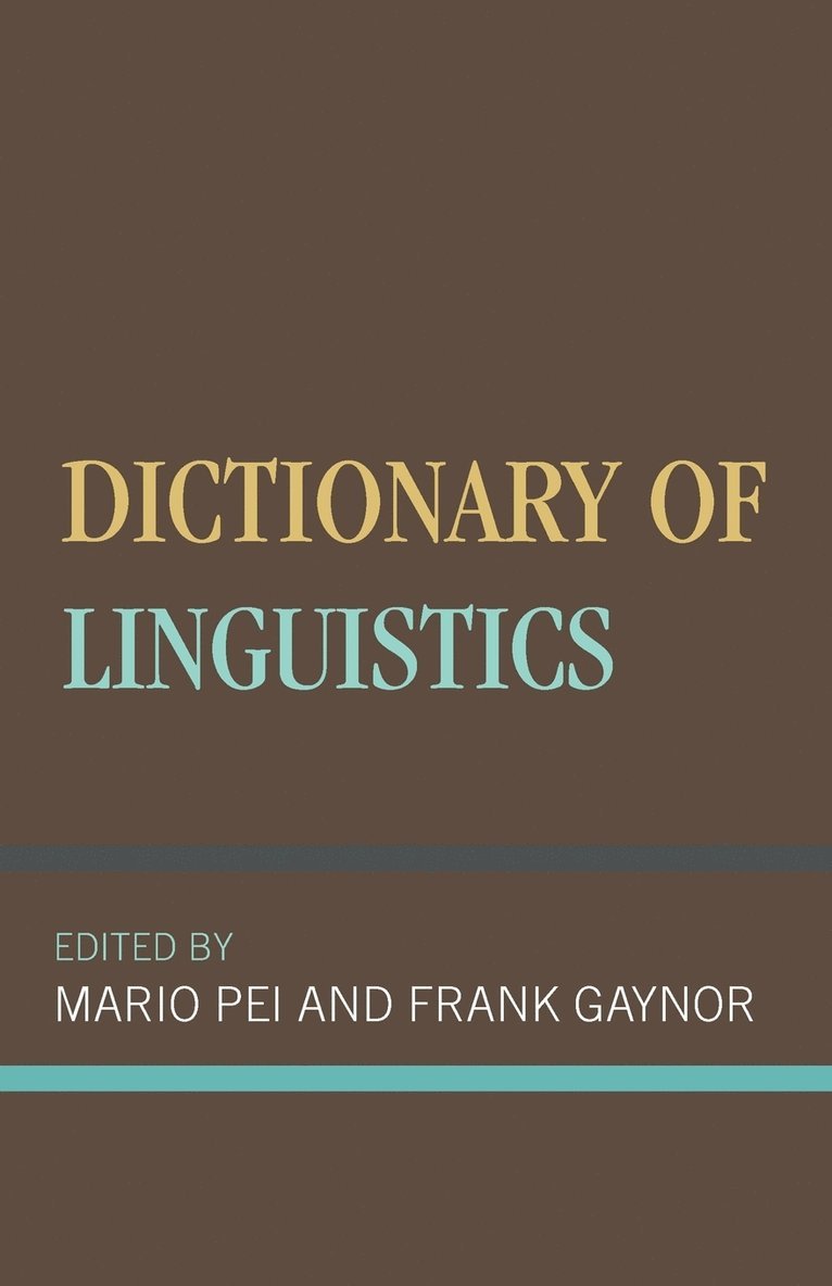 Dictionary of Linguistics 1