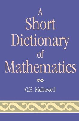 bokomslag Short Dictionary of Mathematics