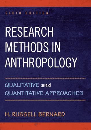 Research Methods in Anthropology 1