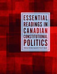 bokomslag Essential Readings in Canadian Constitutional Politics
