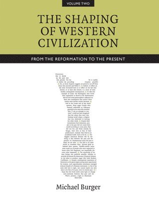 The Shaping of Western Civilization, Volume II 1