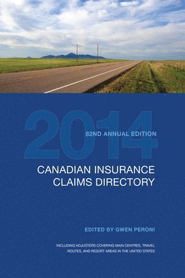 bokomslag Canadian Insurance Claims Directory 2014