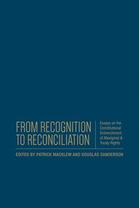 bokomslag From Recognition to Reconciliation