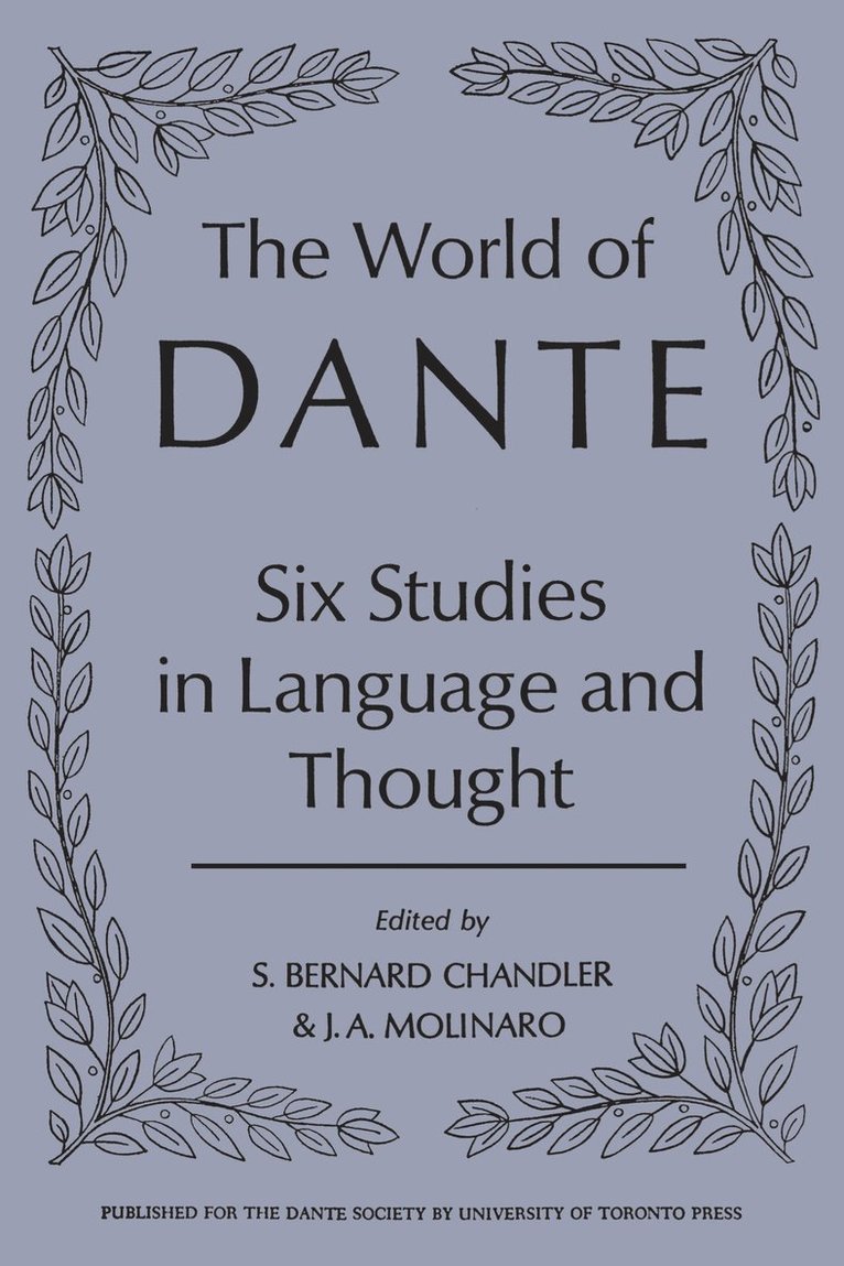 S. Bernard Chandler, Julius Molinaro, Julius A. Molinaro, A. Molinaro, Julius, S Bernard Chandler, Julius A Molinaro - World of Dante, Häftad